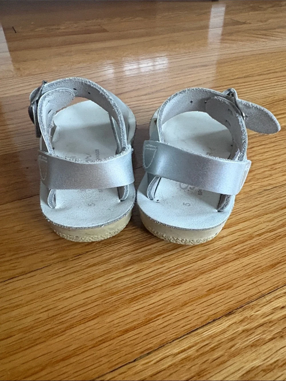 Silver Toddler Buckle Sandals - Comfortable Kids Sandals